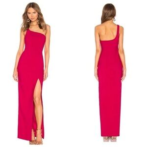 NWT LIKELY Camden One Shoulder Gown, Persian Red, 4 (US)
